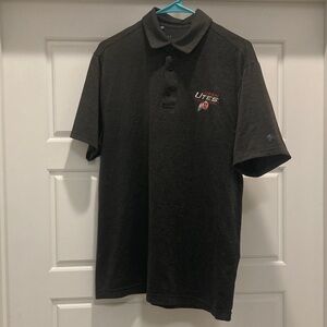 Under Armour Dark Polo with Embroidered Logo